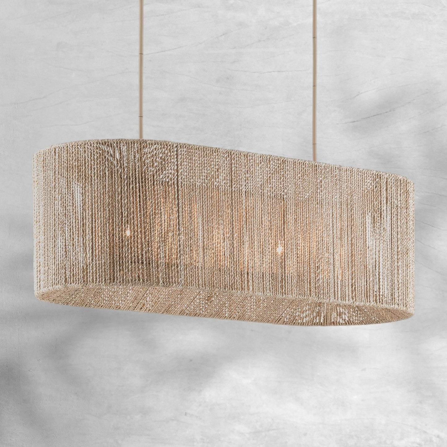 Farrington Abaca Linear Chandelier 42"