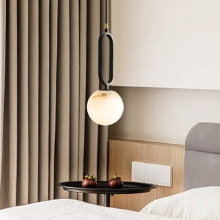 Orb Alabaster Pendant