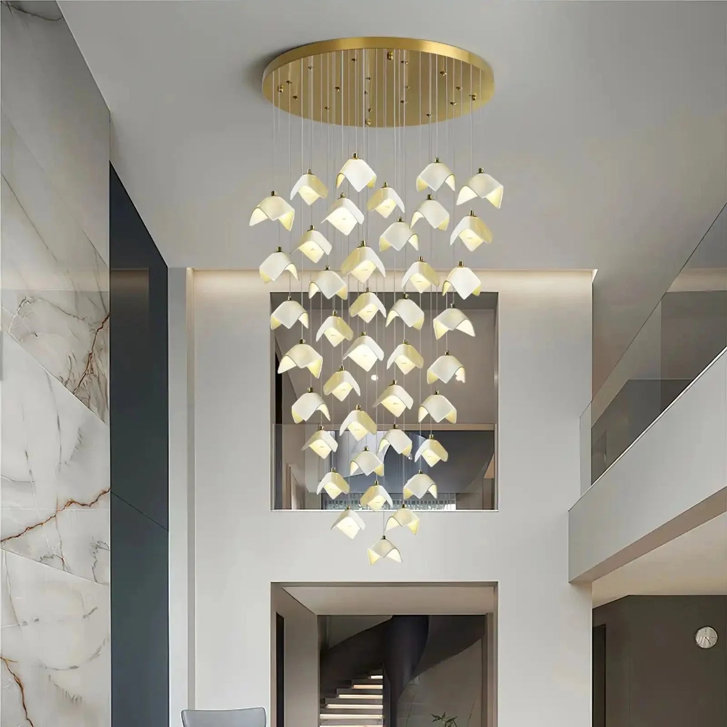 Orlani Bloom Cascade Stairs Chandelier