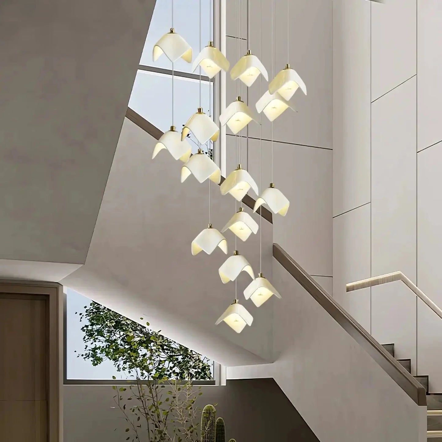 Orlani Bloom Cascade Stairs Chandelier