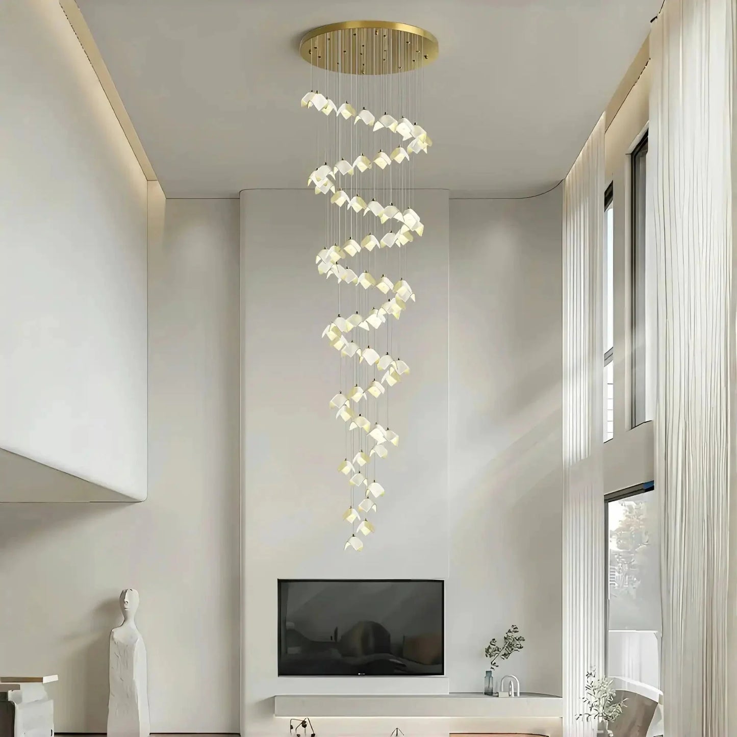 Orlani Bloom Cascade Stairs Chandelier
