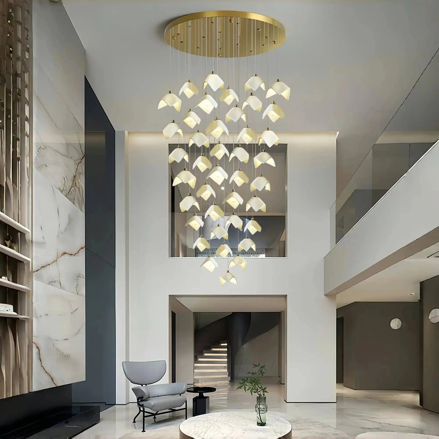 Orlani Bloom Cascade Stairs Chandelier