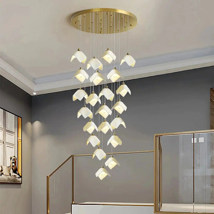Orlani Bloom Cascade Stairs Chandelier