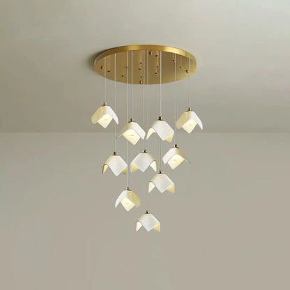 Orlani Bloom Cascade Stairs Chandelier