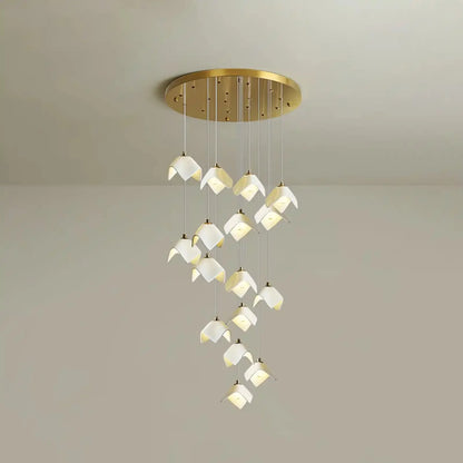 Orlani Bloom Cascade Stairs Chandelier