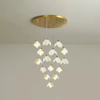 Orlani Bloom Cascade Stairs Chandelier