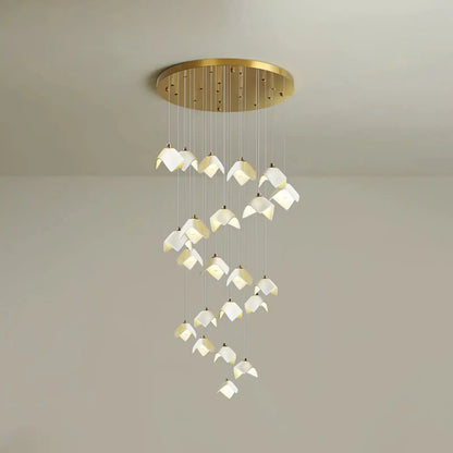 Orlani Bloom Cascade Stairs Chandelier