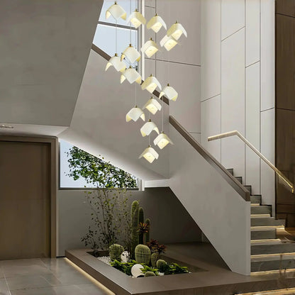 Orlani Bloom Cascade Stairs Chandelier