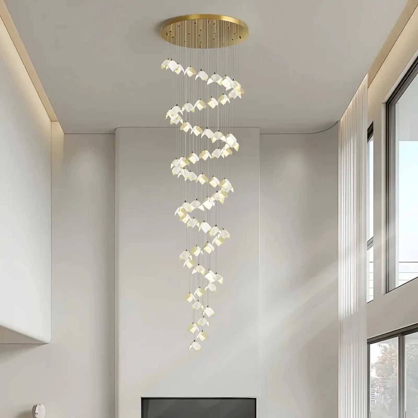 Orlani Bloom Cascade Stairs Chandelier