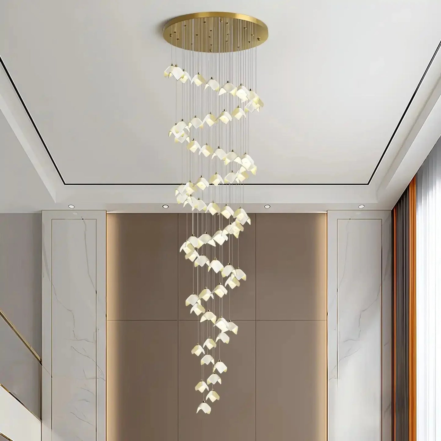 Orlani Bloom Cascade Stairs Chandelier