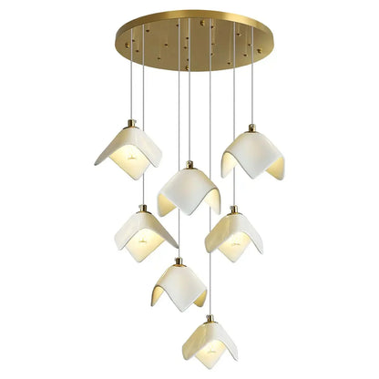 Orlani Bloom Cascade Stairs Chandelier