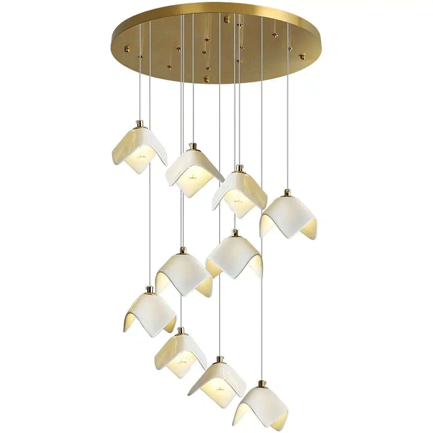 Orlani Bloom Cascade Stairs Chandelier