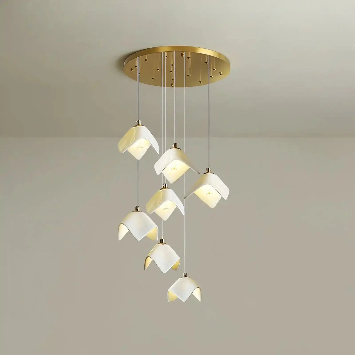 Orlani Bloom Cascade Stairs Chandelier