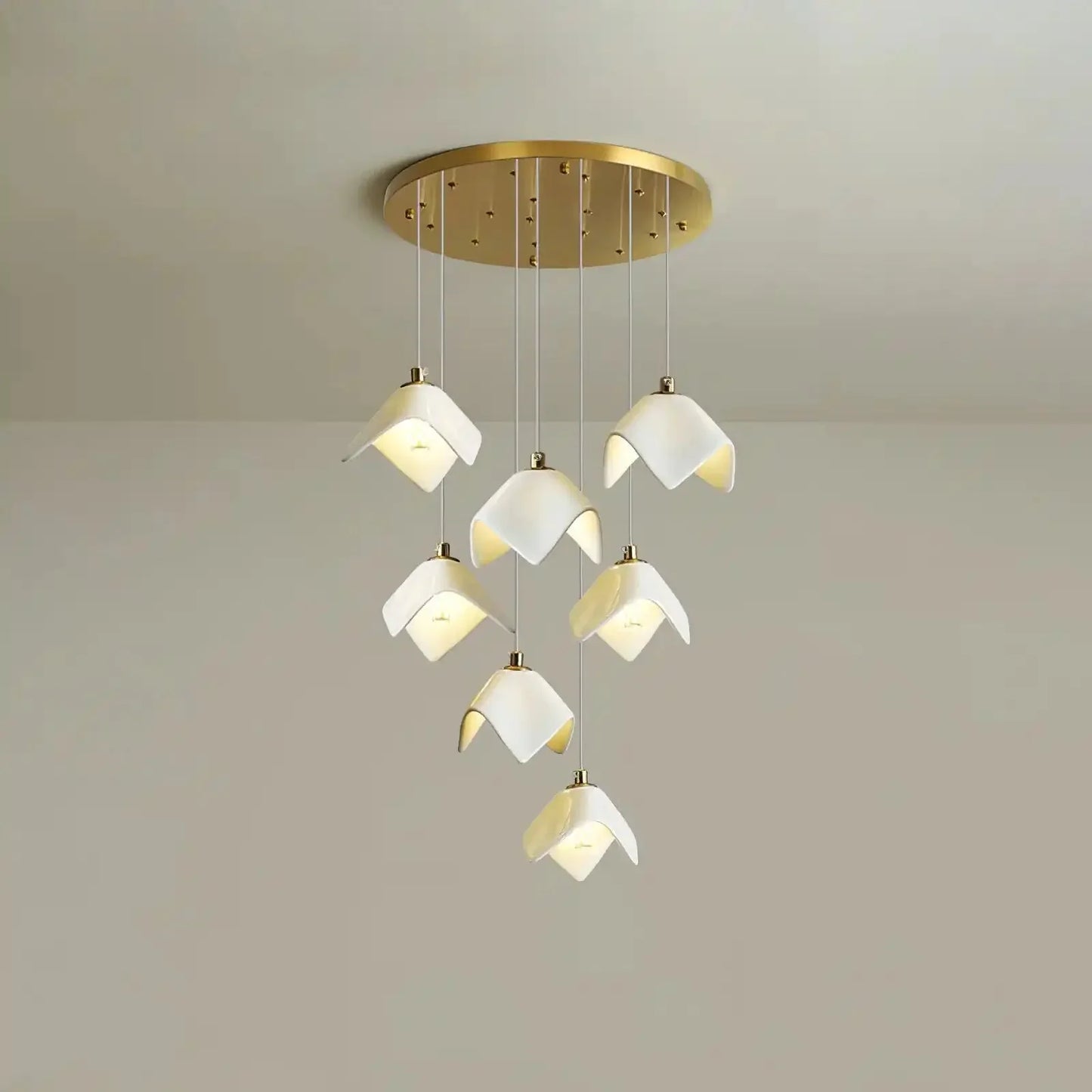 Orlani Bloom Cascade Stairs Chandelier