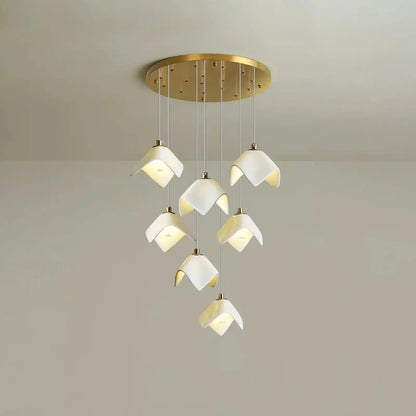 Orlani Bloom Cascade Stairs Chandelier