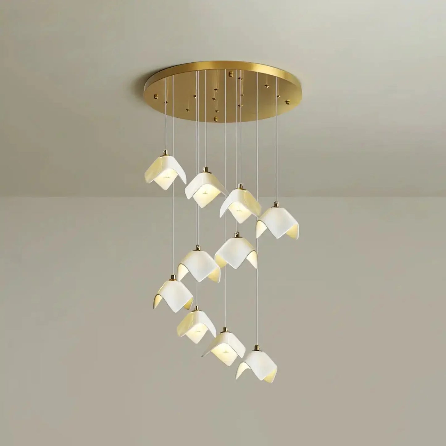 Orlani Bloom Cascade Stairs Chandelier