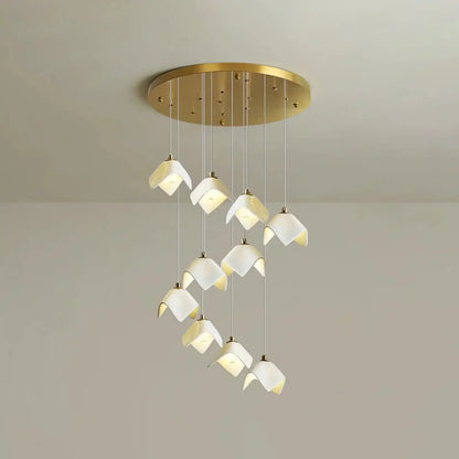 Orlani Bloom Cascade Stairs Chandelier