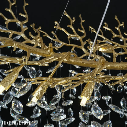 Solara Rectangular Tree Branch Chandelier 55" 72" Tree Branch