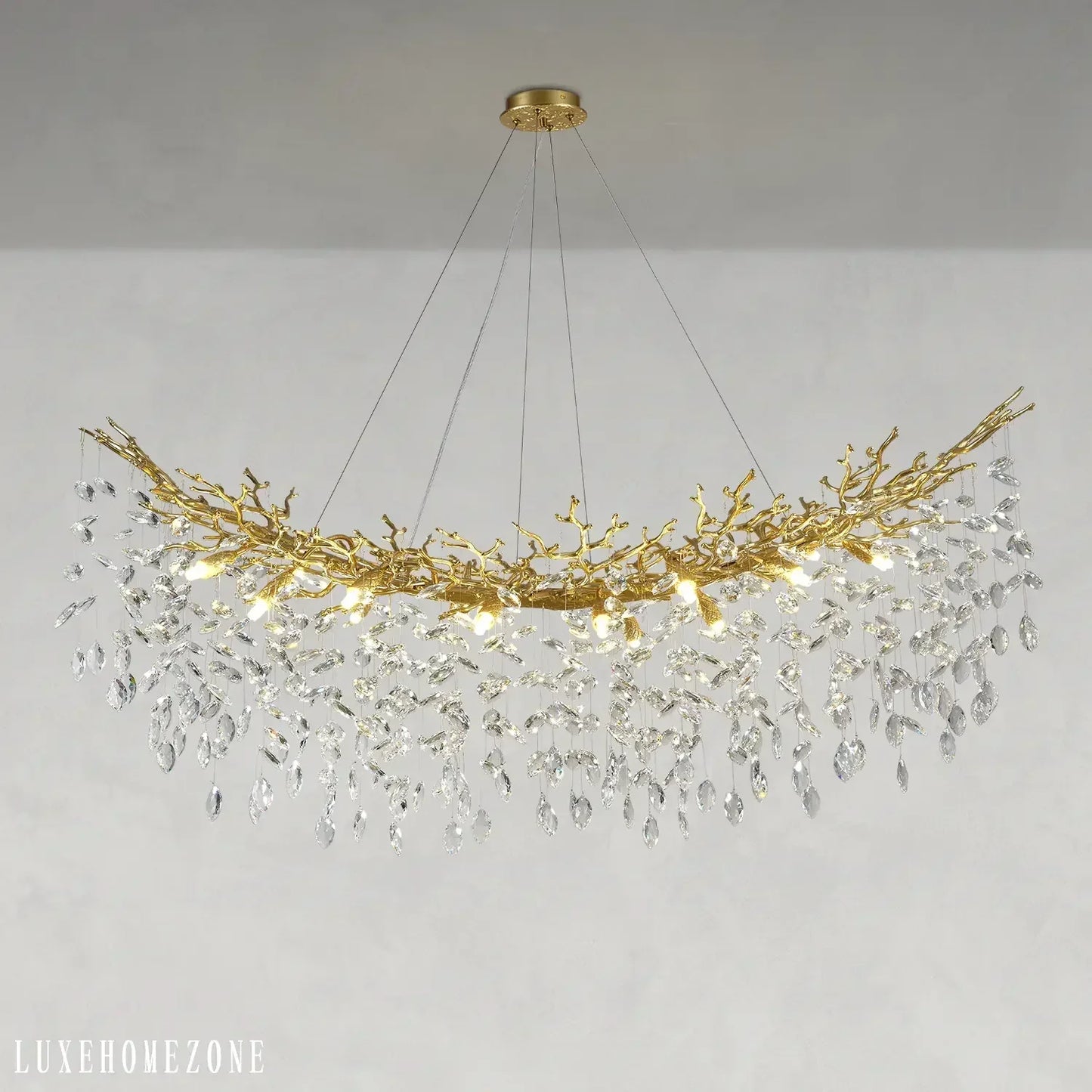 Solara Rectangular Tree Branch Chandelier 55" 72" Tree Branch