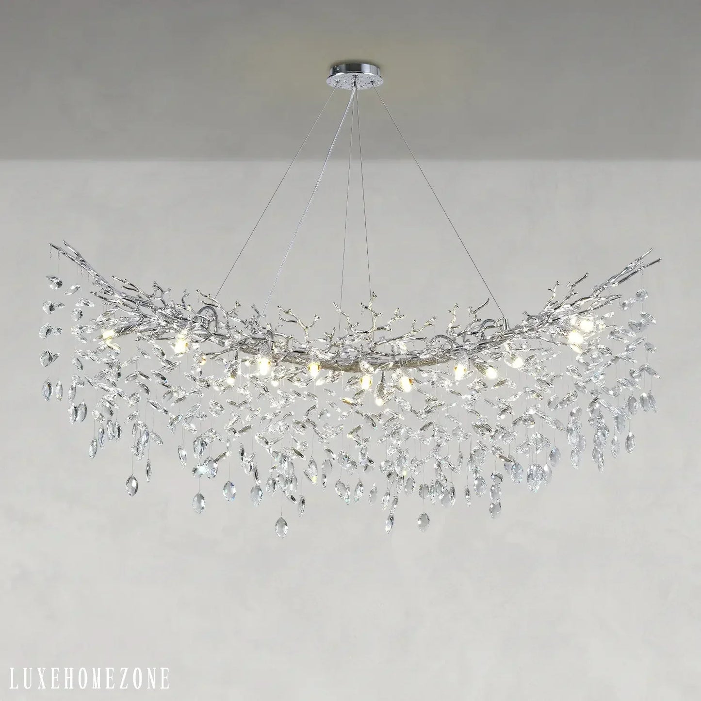 Solara Rectangular Tree Branch Chandelier 55" 72" Tree Branch
