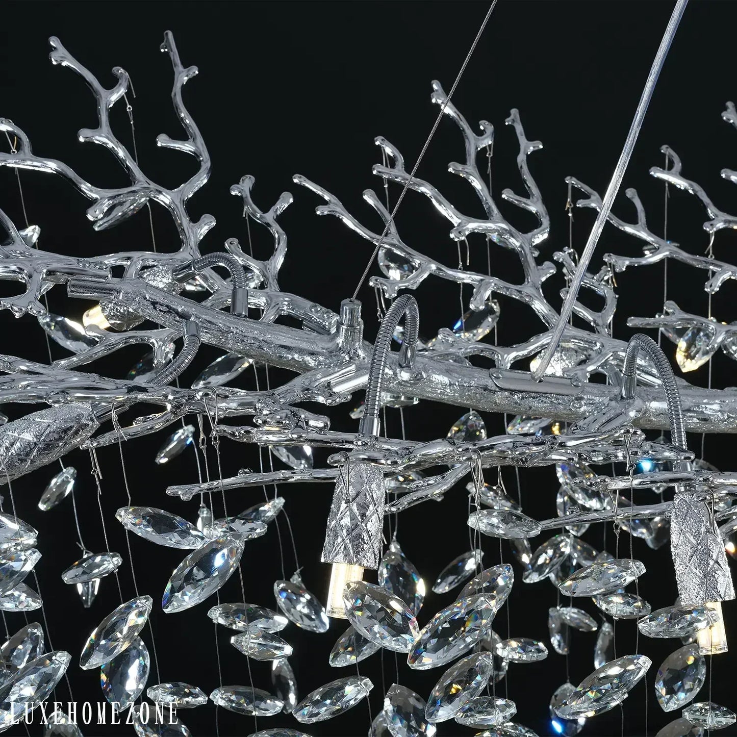Solara Rectangular Tree Branch Chandelier 55" 72" Tree Branch