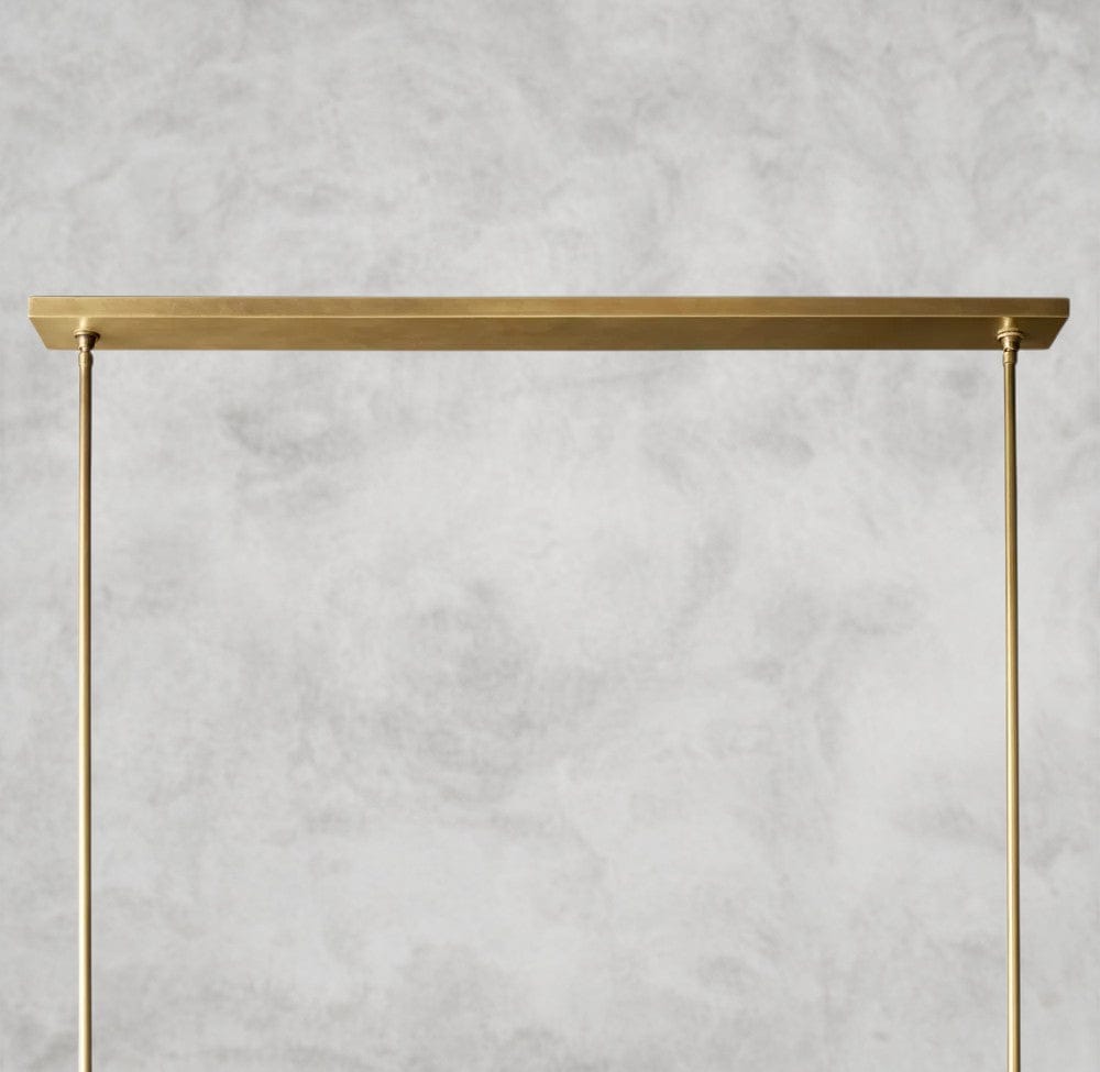 Pauillaac Fabric Shade Linear Chandelier 49" 60"