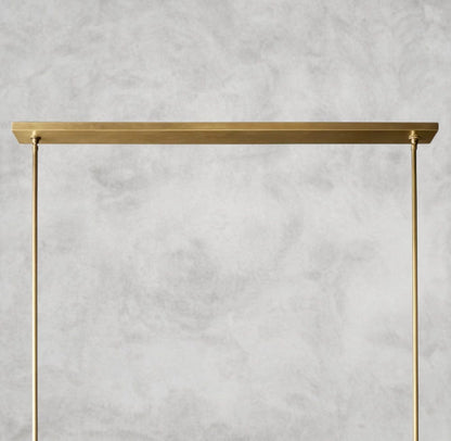 Pauillaac Fabric Shade Linear Chandelier 49" 60"