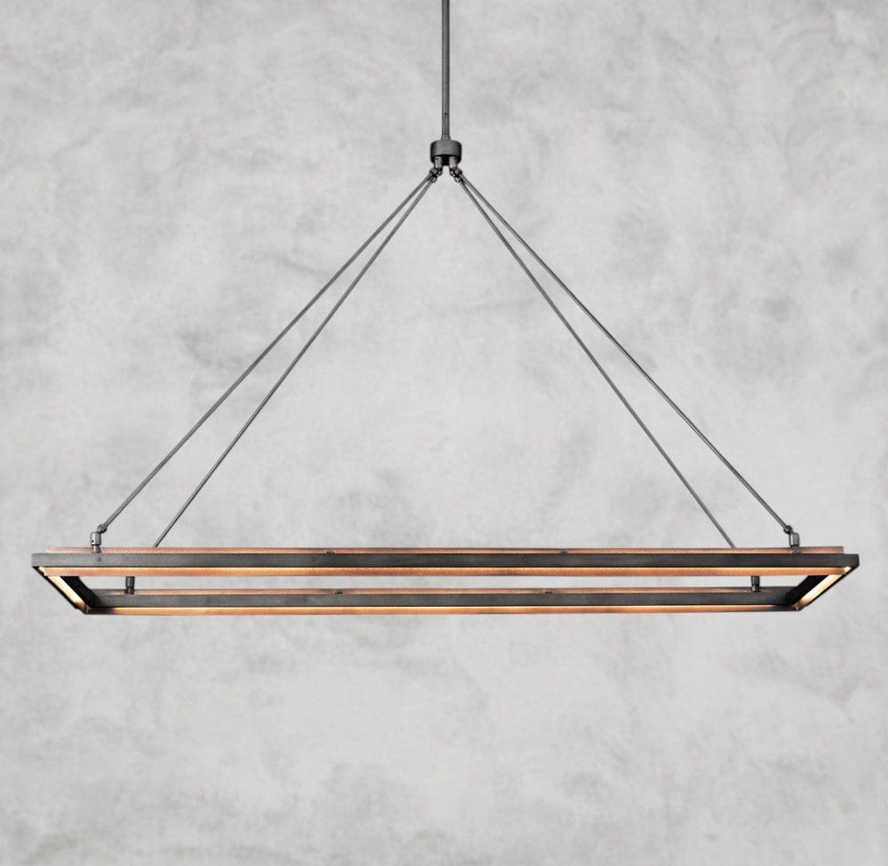 Peraalta Rectangular Chandelier 48" 62"