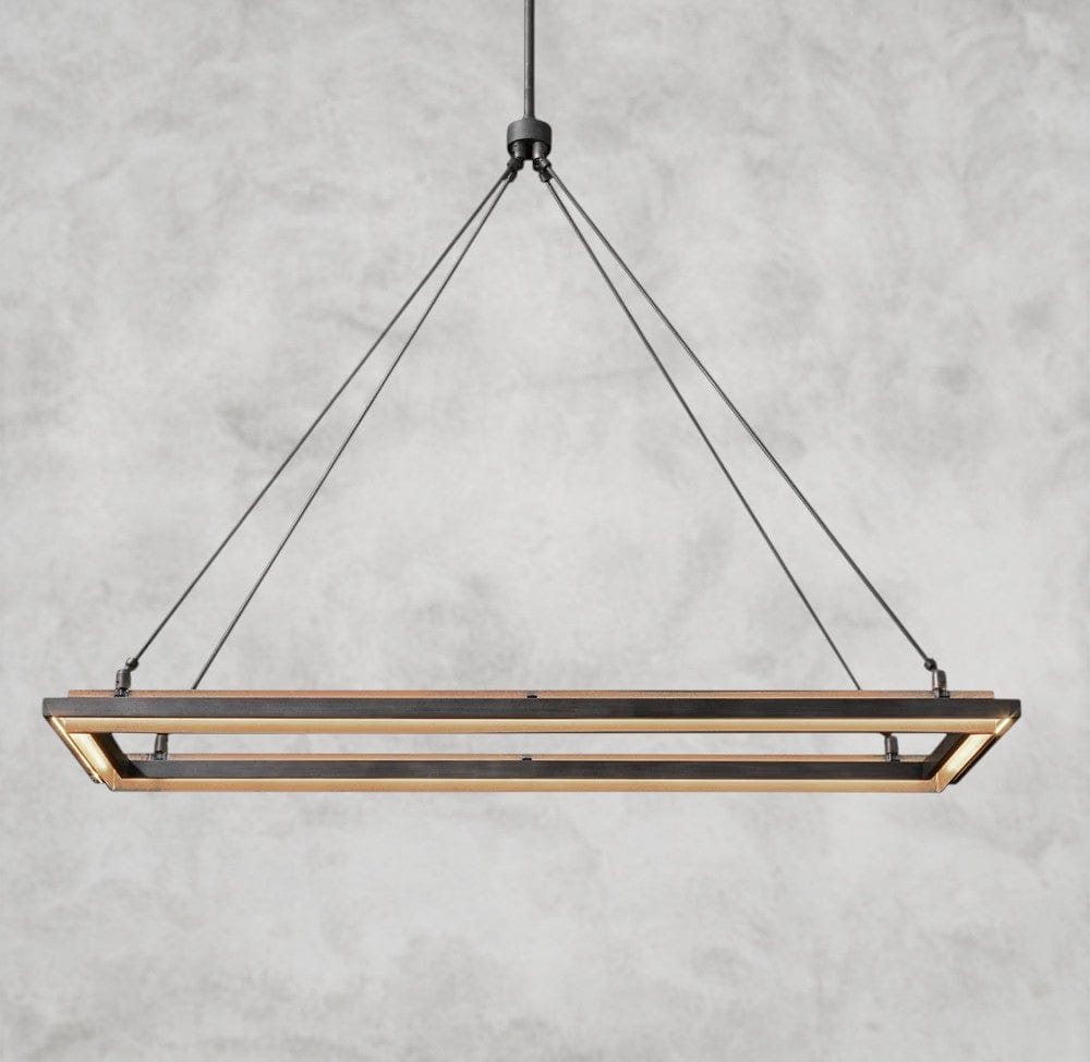 Peraalta Rectangular Chandelier 48" 62"