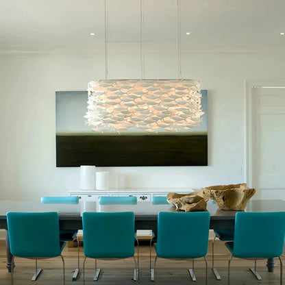 Porcelain Fish Shaped Dining Table Chandelier