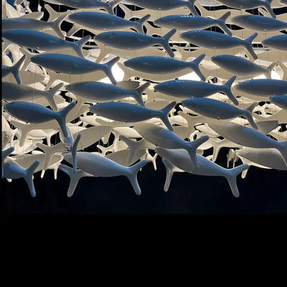 Porcelain Fish Shaped Dining Table Chandelier