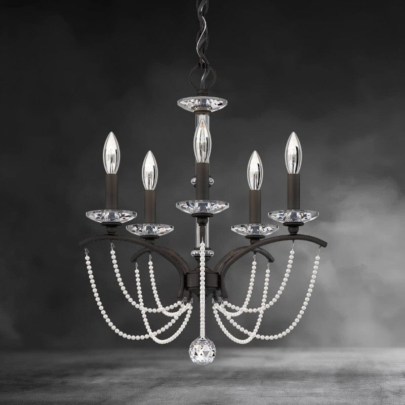 Priscilla Crystal Candlestick Chandelier 18"