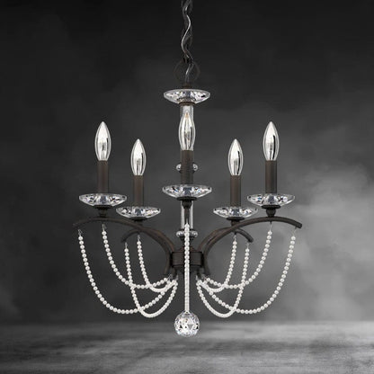 Priscilla Crystal Candlestick Chandelier 18"