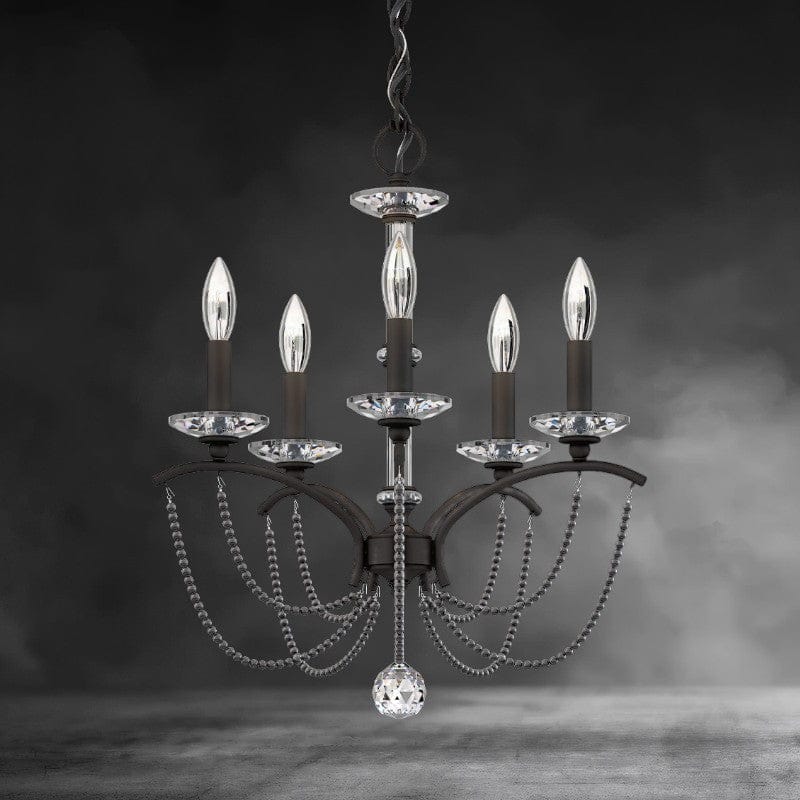 Priscilla Crystal Candlestick Chandelier 18"