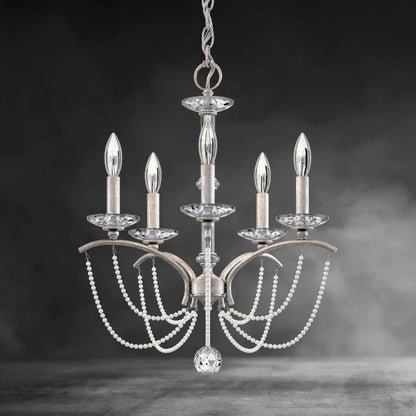 Priscilla Crystal Candlestick Chandelier 18"