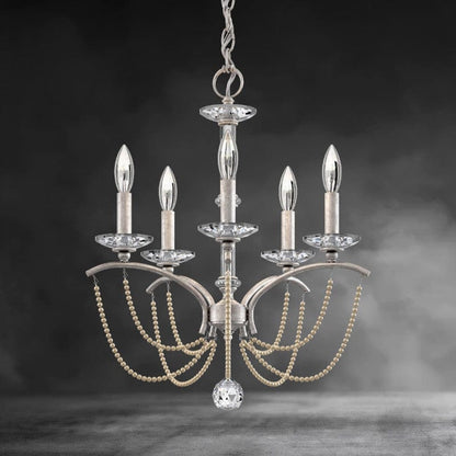 Priscilla Crystal Candlestick Chandelier 18"
