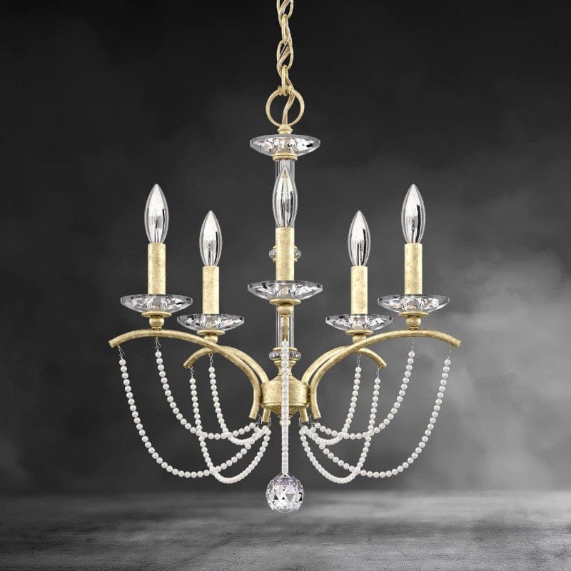 Priscilla Crystal Candlestick Chandelier 18"