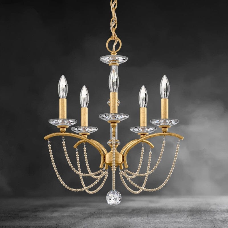 Priscilla Crystal Candlestick Chandelier 18"