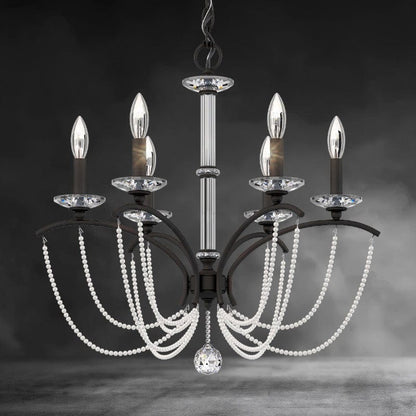 Priscilla Crystal Candlestick Chandelier 23"