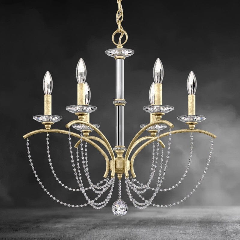 Priscilla Crystal Candlestick Chandelier 23"