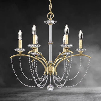 Priscilla Crystal Candlestick Chandelier 23"