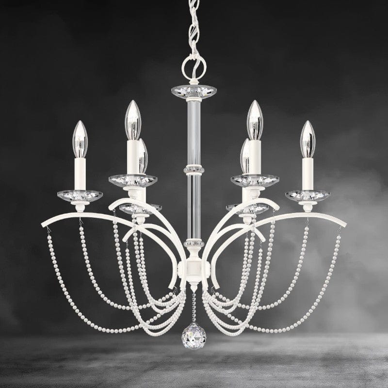 Priscilla Crystal Candlestick Chandelier 23"