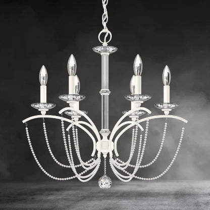 Priscilla Crystal Candlestick Chandelier 23"