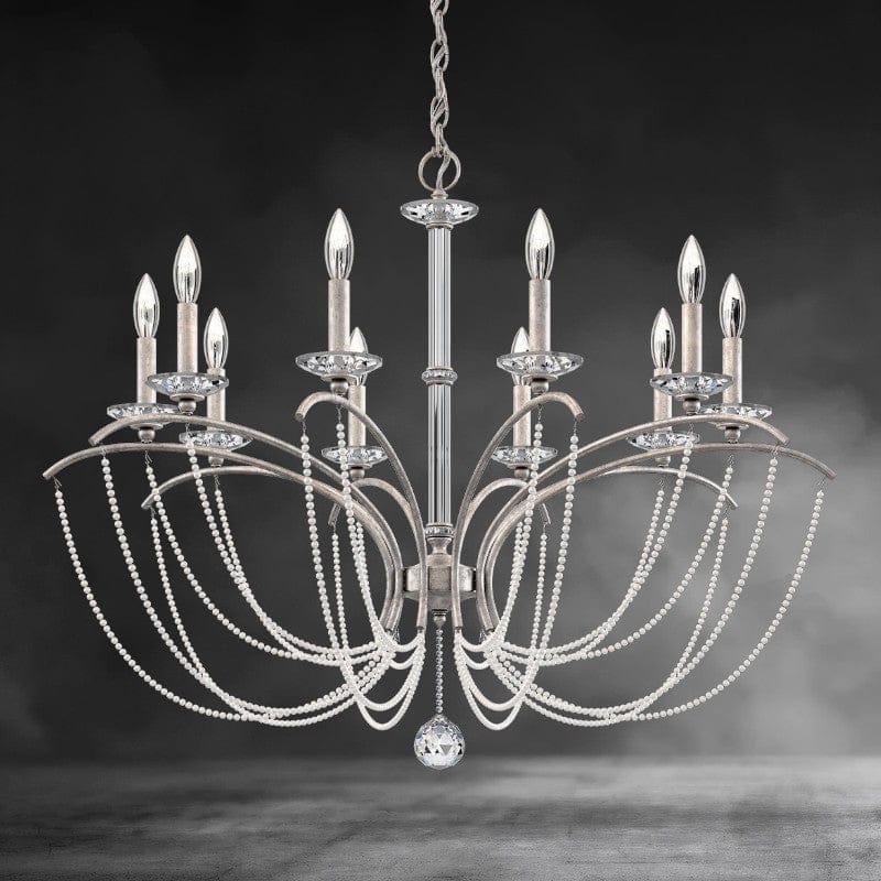 Priscilla Crystal Candlestick Chandelier 36"