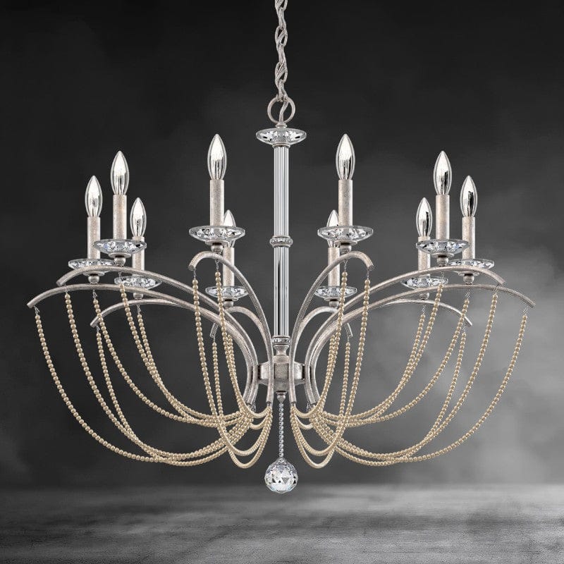 Priscilla Crystal Candlestick Chandelier 36"