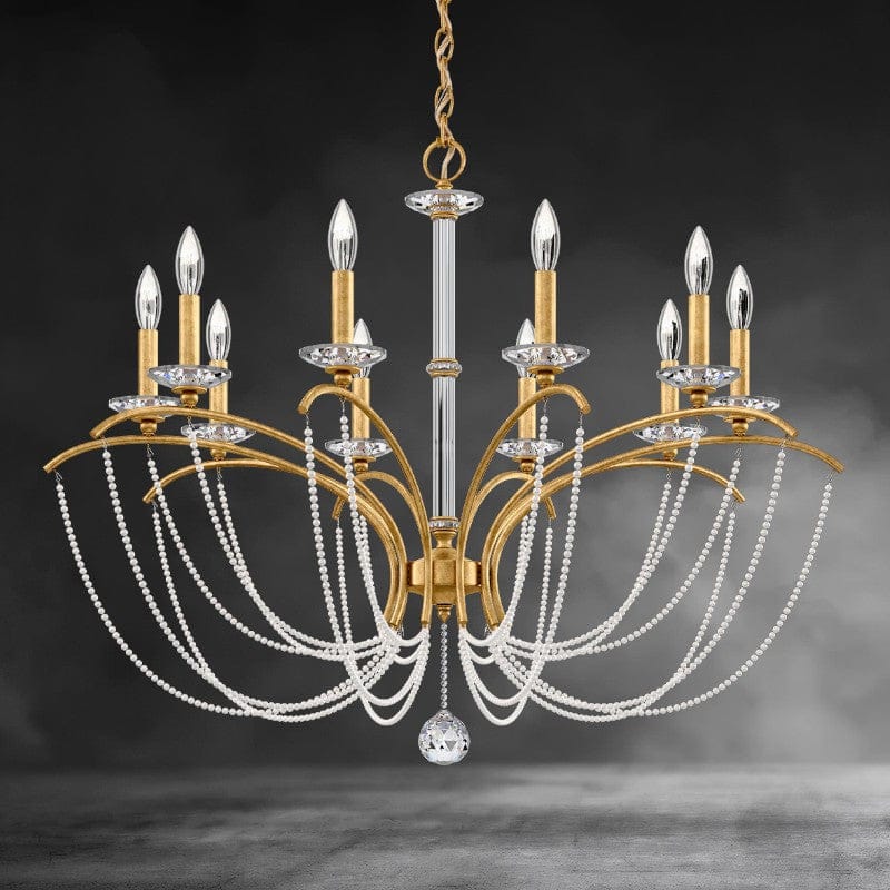 Priscilla Crystal Candlestick Chandelier 36"