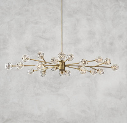 Boule De Cristal Oval Chandelier 72"