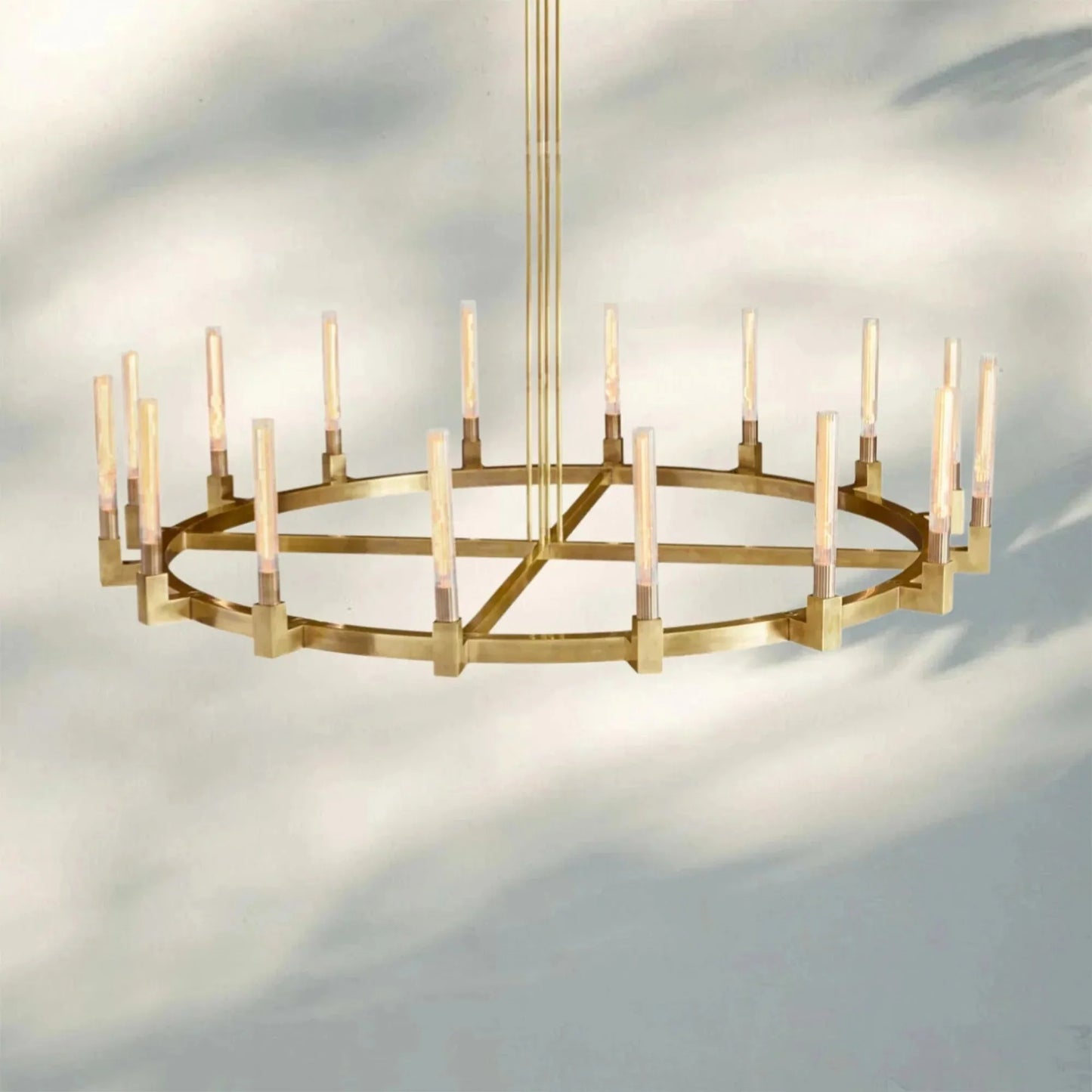 Pulse Candlestick Round Chandelier 36"48"60"72"