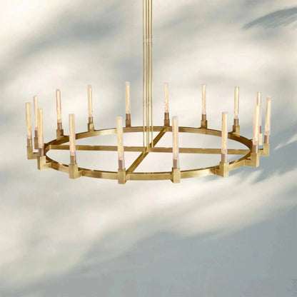 Pulse Candlestick Round Chandelier 36"48"60"72"