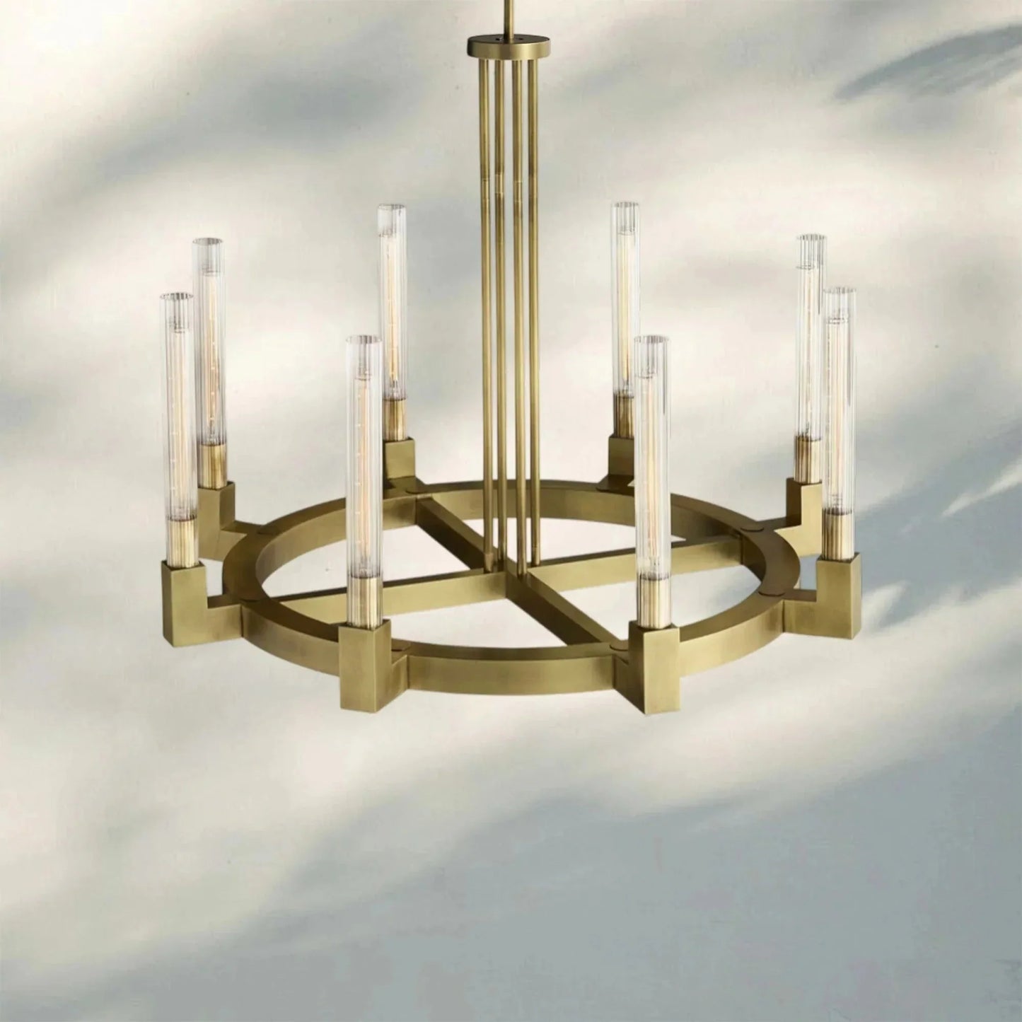 Pulse Candlestick Round Chandelier 36"48"60"72"